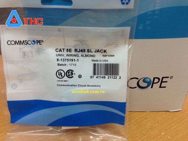 Nhân mạng âm tường RJ45, Cat5 Commscope